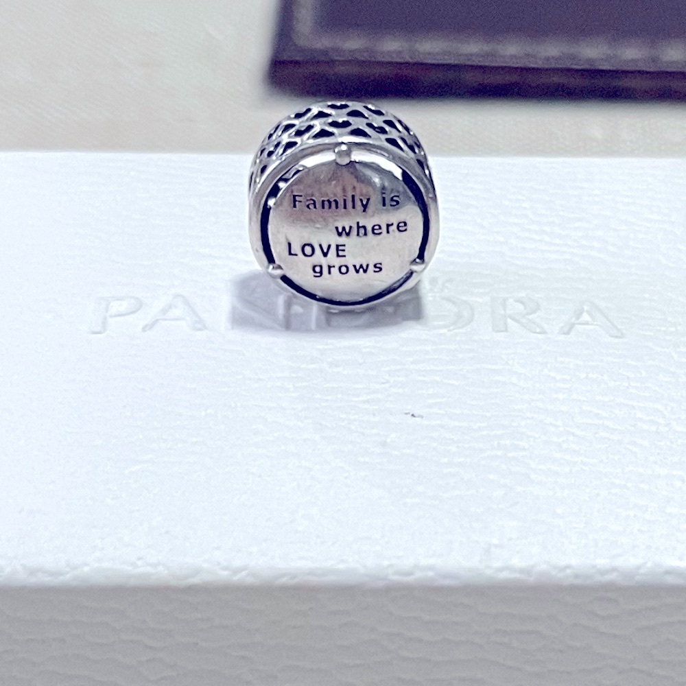 Pandora Sterling Silver Tree Of Life Family Is Where Love Grows Charm